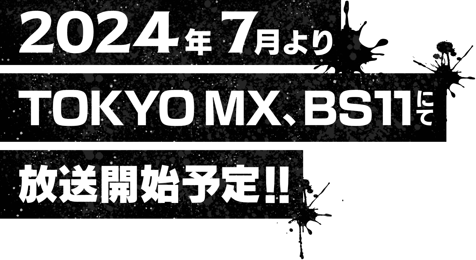2024年7月よりTOKYO MX、BS11にて放送開始予定!!